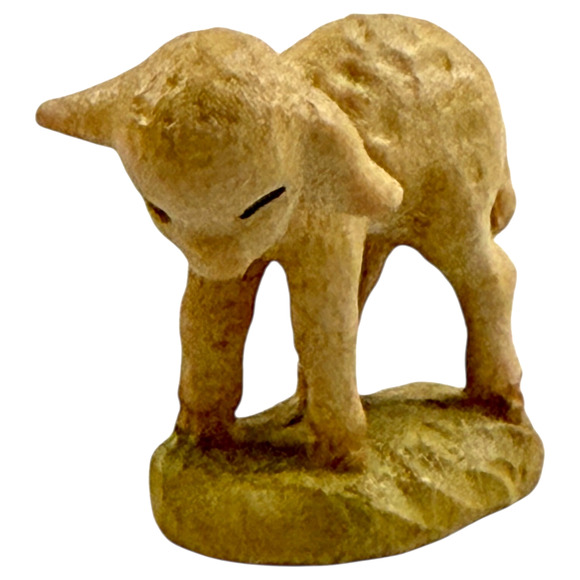 Anri Nativity 3" Scale Lamb Standing Sheep Carved Mini Figurine Italy Animal HTF - Picture 11 of 12